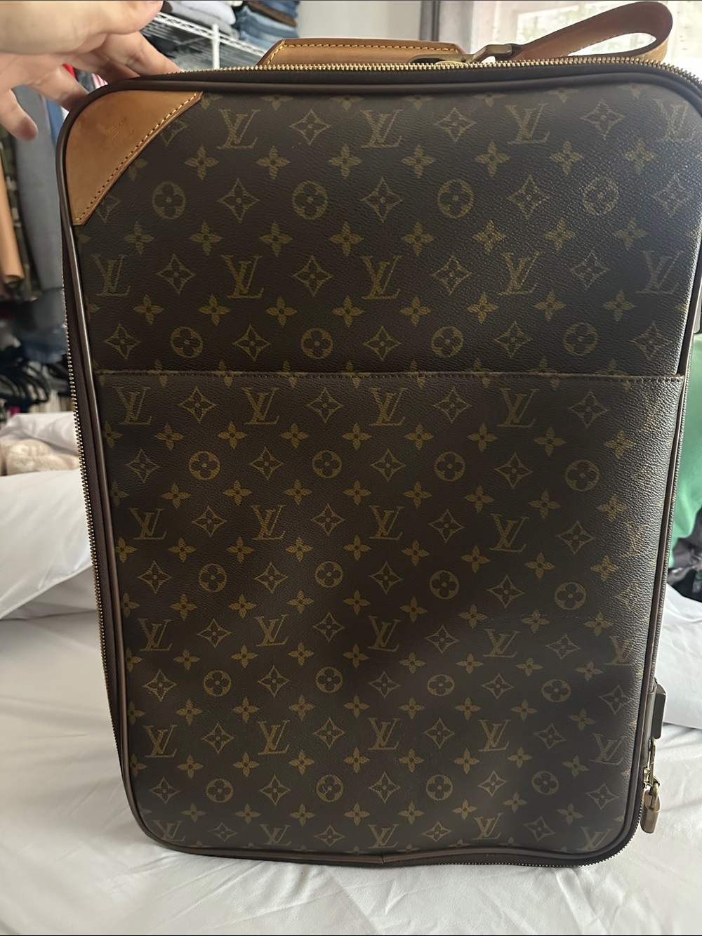 Louis Vuitton Monogram Travel Carry-On in Brown and Tan